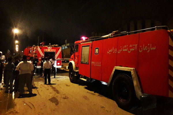 آتش سوزی کارگاه مبل سازی در جنوب غرب تهران