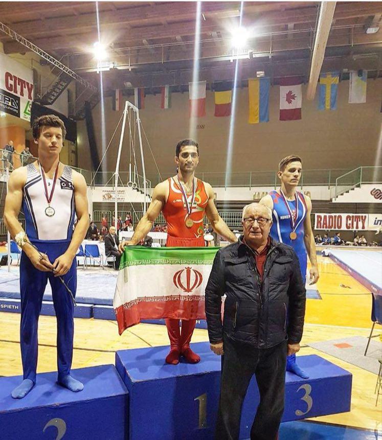 نشان طلای ژیمناستیک کار فارس در مسابقات جهانی اسلوونی
