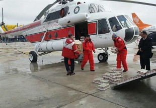 ارسال 10 بالگرد مواد غذایی به روستاهای حادثه دیده