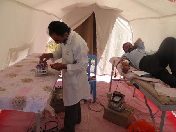 برپایی بیمارستان صحرایی برای زائران اربعین