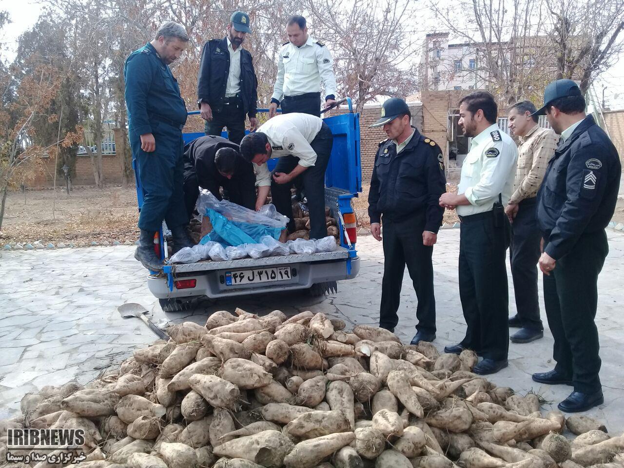 کشف ۱۰ کیلوگرم تریاک جاسازی شده در بار چغند قند