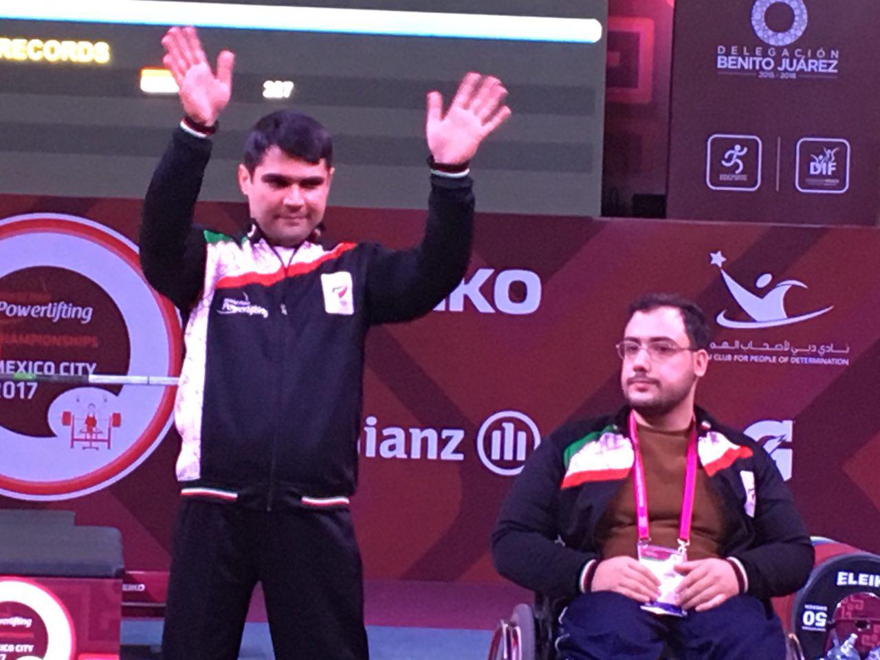 یک مدال طلا و یک نقره برای تیم پاراوزنه برداری ایران در روز سوم