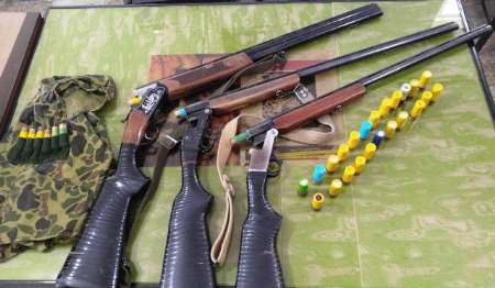 کشف و ضبط سه قبضه اسلحه شکاری در روستای آفان مهاباد