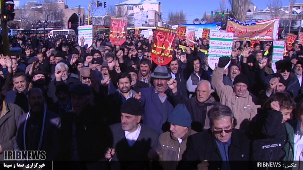 راهپیمایی ضد آمریکایی و ضد صهیونیستی مردم اردبیل