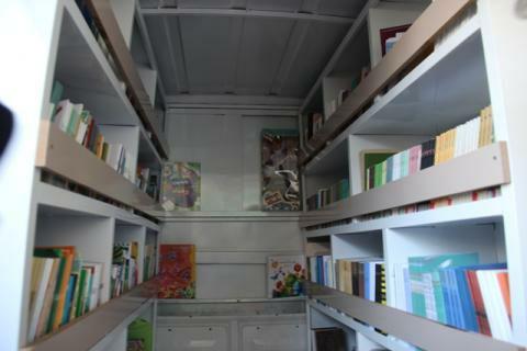 راه اندازی  كتابخانه سيار روستايي با همت خیران در قاين