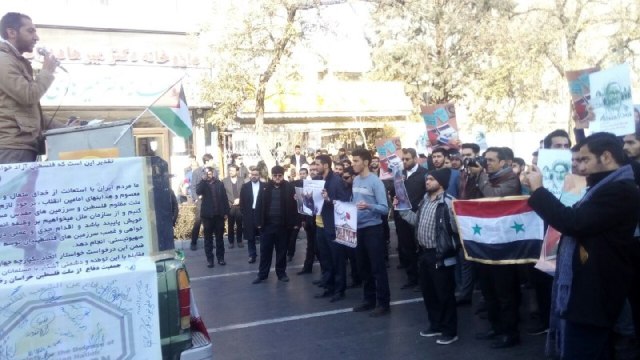 تجمع دانشجویان مشهدی در حمایت از قدس