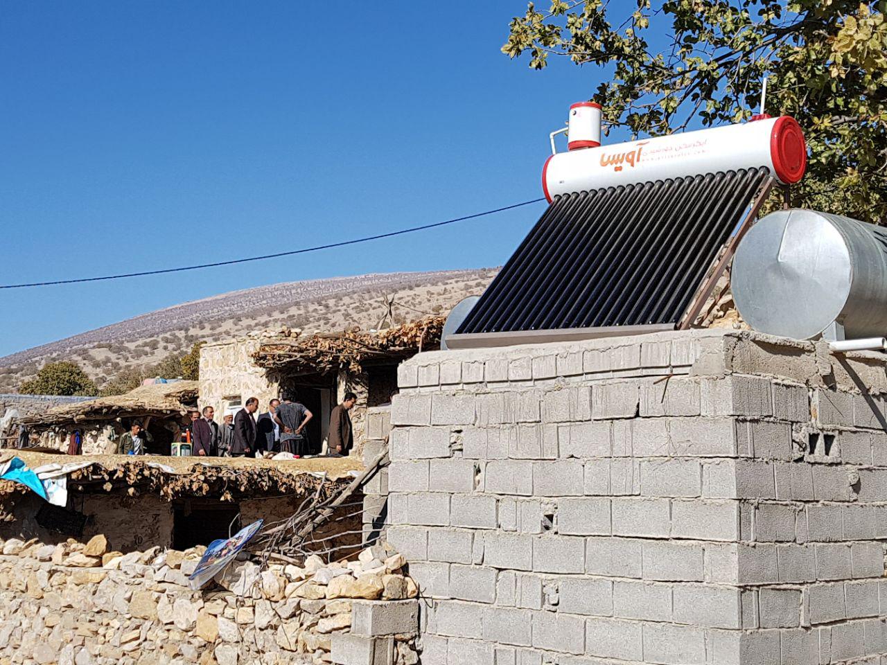 راه اندازی ۲۰ دستگاه آبگرمکن خورشیدی در روستاهای لنده