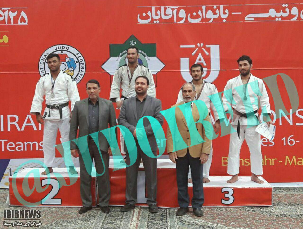 نشان طلای الیاس علی اکبری در مسابقات قهرمانی جودوی کشور