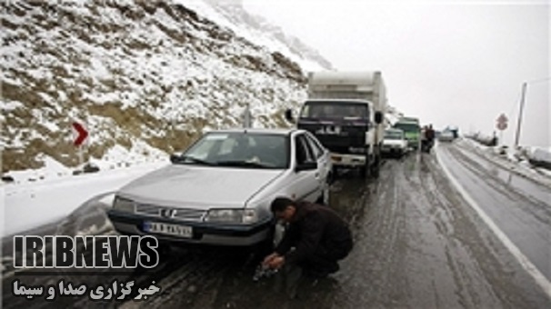 تردد در برخی محورهای استان زنجان فقط با زنجیر چرخ
