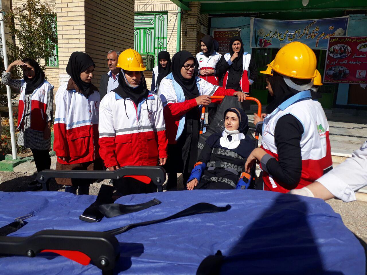 مانور زلزله و امینی در مدارس استان