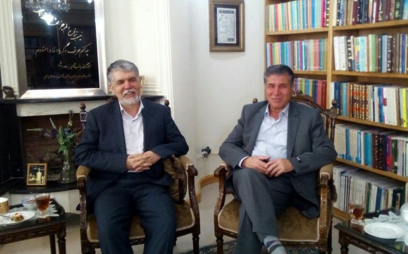 دیدار وزیر ارشاد با 2 استاد ادبیات در مشهد