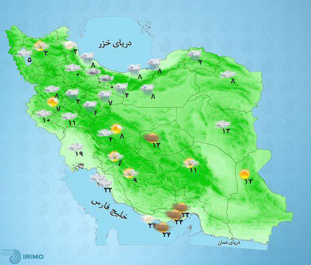 بارش‌های بهاری در استان ادامه دارد