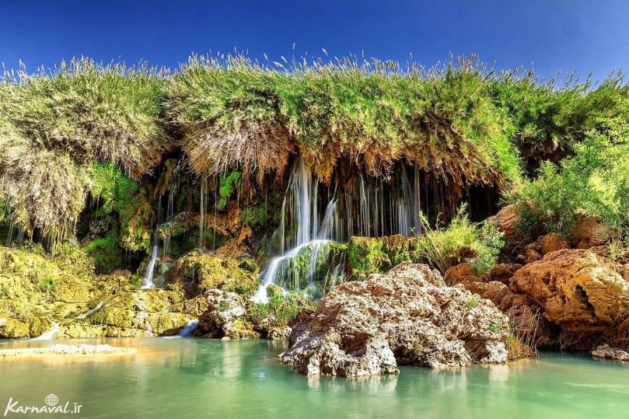 آبشاری با چهار نوع آب در فارس