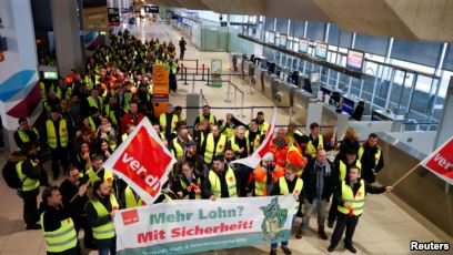 ادامه اعتصابات در فرودگاههای آلمان