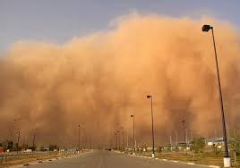 گرد و خاک خارجی در راه جنوب غرب