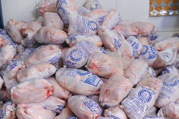 توزیع مرغ منجمد برای متعادل سازی قیمت مرغ گرم در بازار