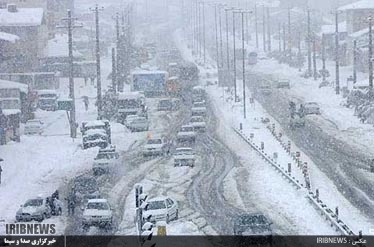 بارش برف و باران و کولاک در اردبیل