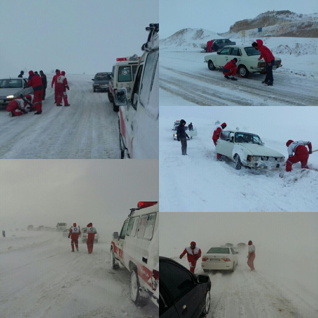 نجات  بیش از یک هزار نفرِگرفتار در برف
