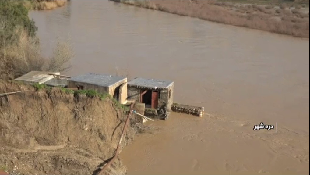 بارش های سیل آسا و تخریب زیرساخت ها در ایوان و دره شهر+گزارش