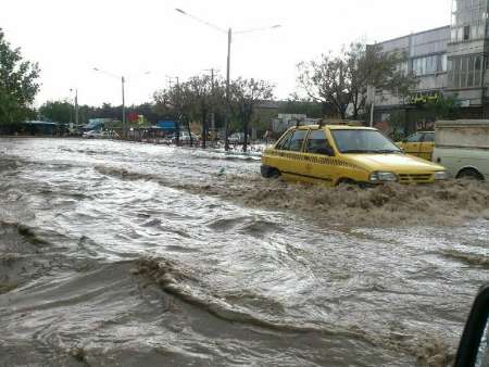 آب گرفتگی 20 معبر اصلی در مشهد