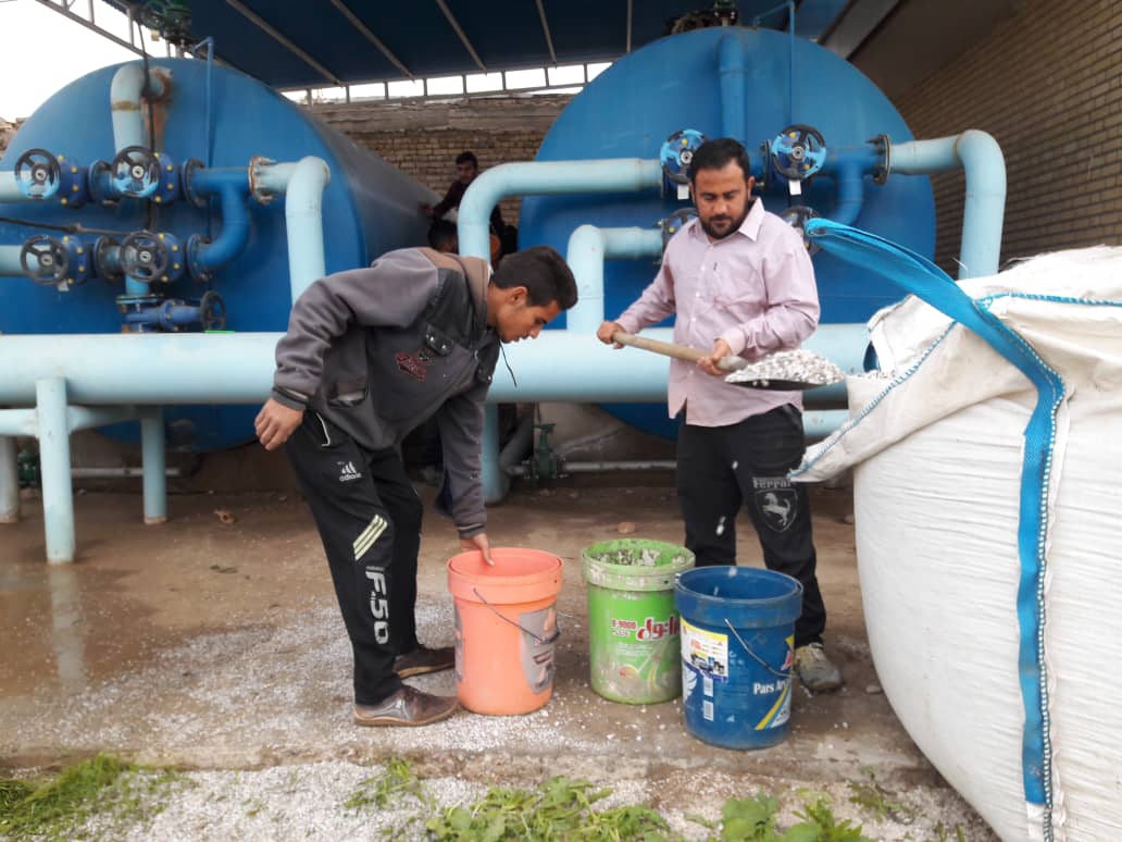 بهبود آب شرب چهار روستای شوش