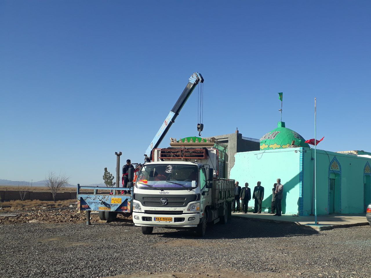 انتقال ضریح بقعه امامزاده علی النقی روستای الله آباد بردسکن