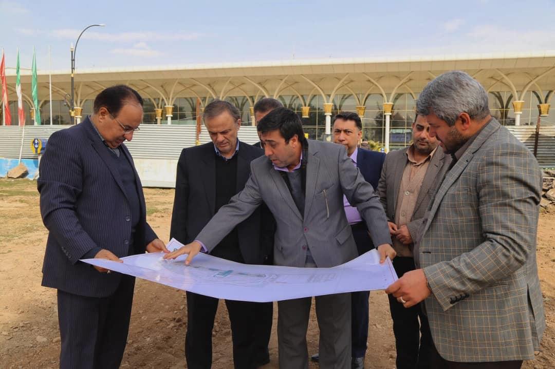 بازدید سرزده استاندار از طرح های در حال احداث فرودگاه مشهد
