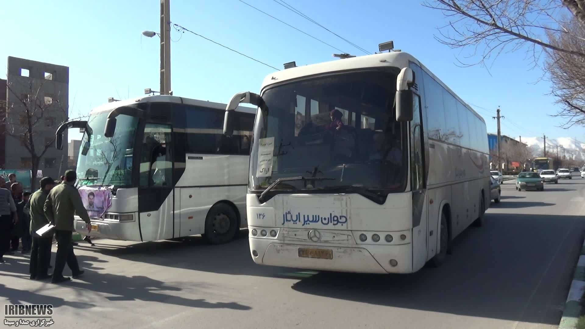 اعزام بسیجیان خواهر سپاه ناحیه اراک به مناطق عملیاتی