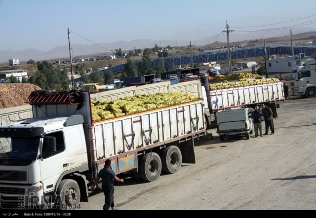 رشد ۱۵۸ صادرات گوجه فرنگی از گمرکات استان کرمانشاه