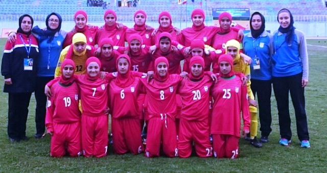 دختران فارس در اردوی تیم ملی فوتبال نونهالان