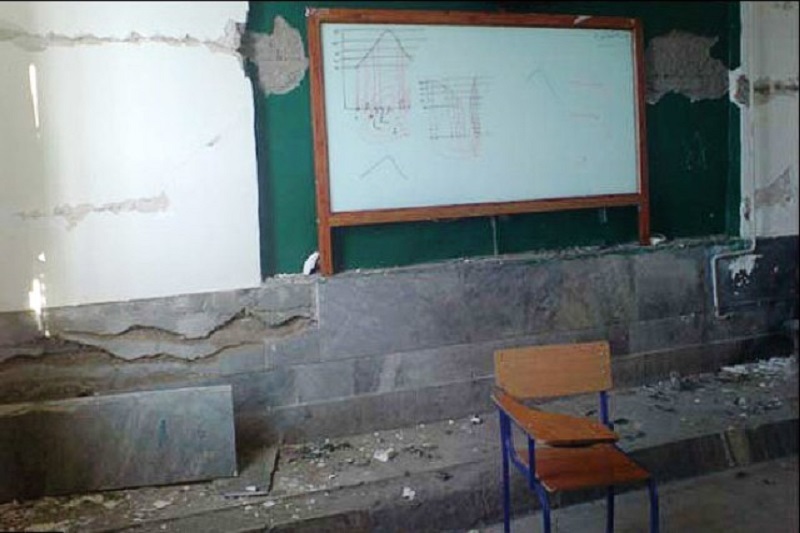آسیب زلزله به ۱۱۹ فضای آموزشی استان