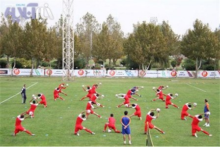 برگزاری تمرین نونهالان و نوجوانان فوتبال در قطر