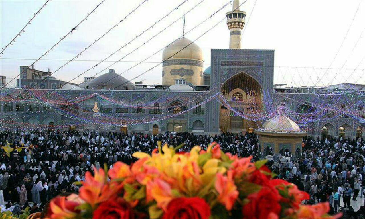 جشن میلاد کریم اهل بیت(ع) در حرم مطهر رضوی برگزار شد