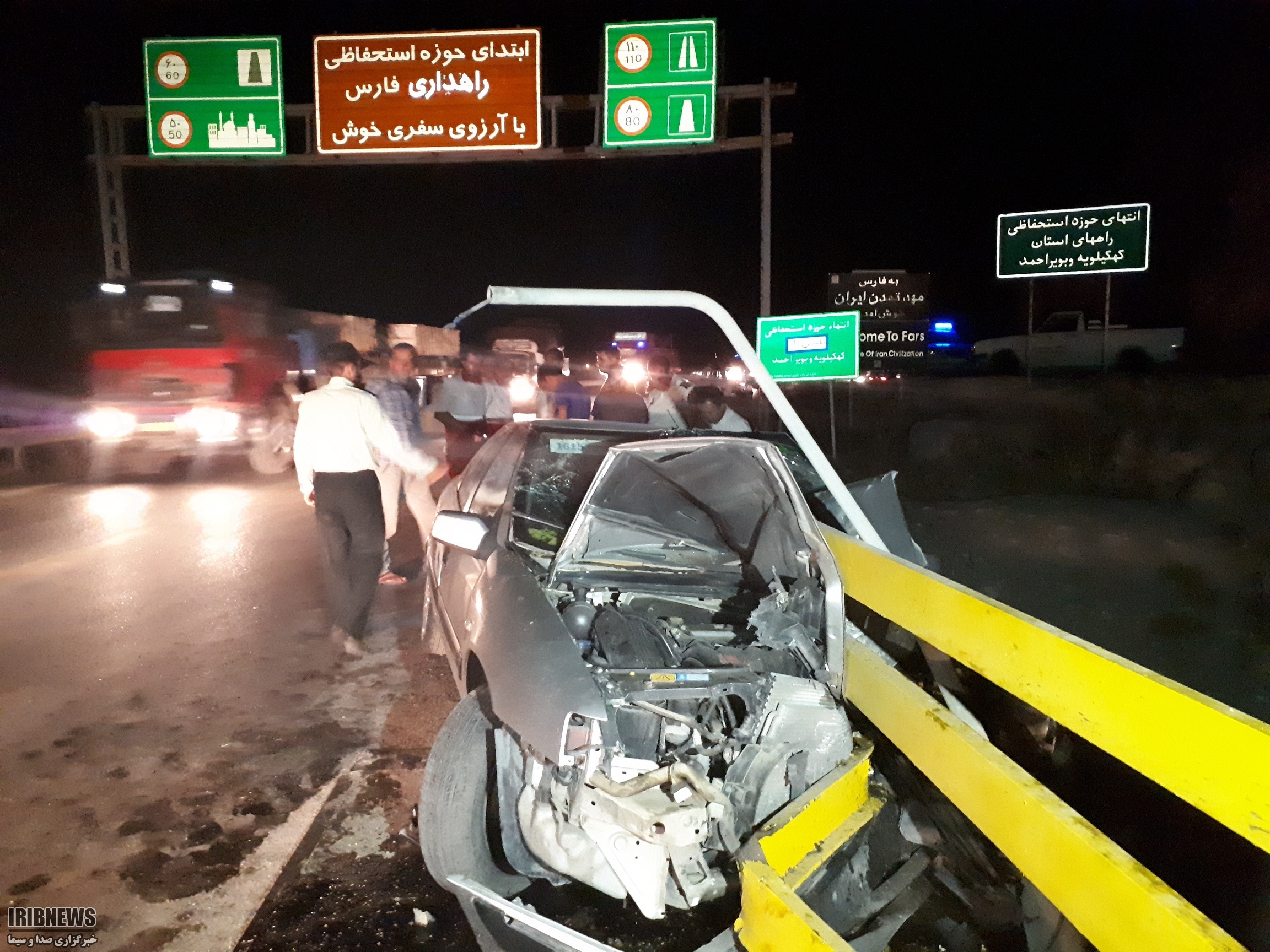 نجات معجزه آسای سرنشینان خودوی زانتیا در محور باشت