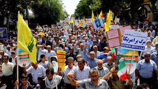 حضور خانواده بزرگ فوتبال در راهپیمایی روز قدس