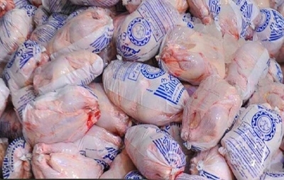 عودت 11 تن گوشت مرغ منجمد به استان گلستان