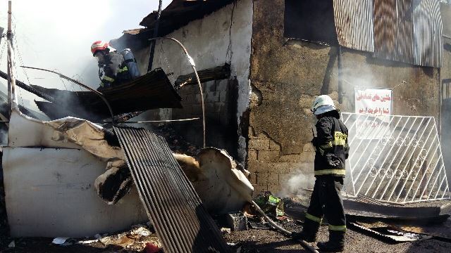 حریق در باقرآباد رشت