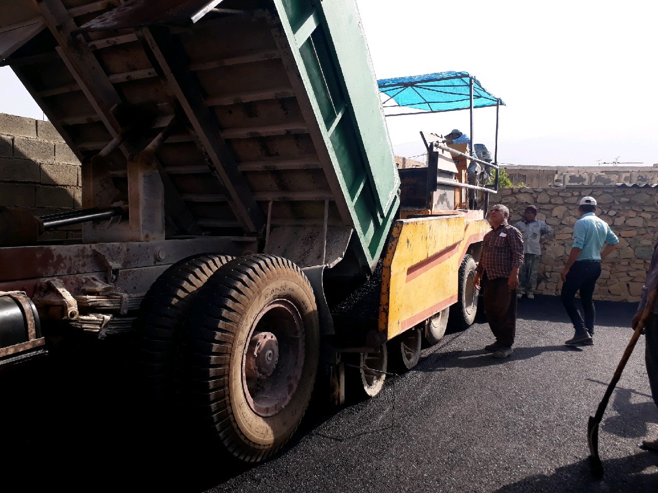 آسفالت معابرروستای کره شهبازی چرام