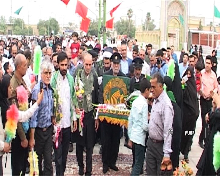 استقبال گرم ورزشکاران جهرمی از کاروان سایه خورشید