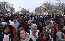 شرکت صدها هزار نفر در تظاهرات سیاسی آمریکا