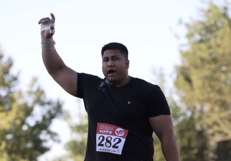 نزدیک شدن ورزشکار خراسان رضوی به رکورد پرتاب وزنه آسیا