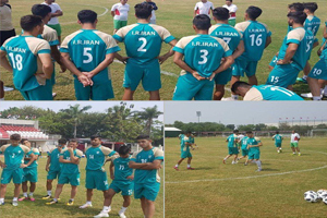 تمرين اميدهاي فوتبال در اندونزي