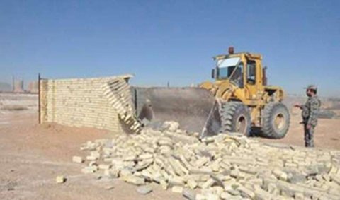 رفع تصرف ۹ هکتار از اراضی ملی شهرستان خنج