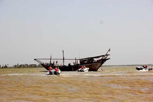 کشف محموله آرایشی قاچاق در رودخانه بهمنشیر