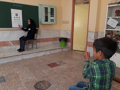 اجرای طرح سنجش سلامت نوآموزان در فیروزآباد