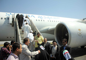 اعزام نخستین گروه از زائران حج از فرودگاه کرمانشاه
