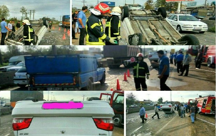 افزایش تلفات تصادفات جاده‌ای در گیلان