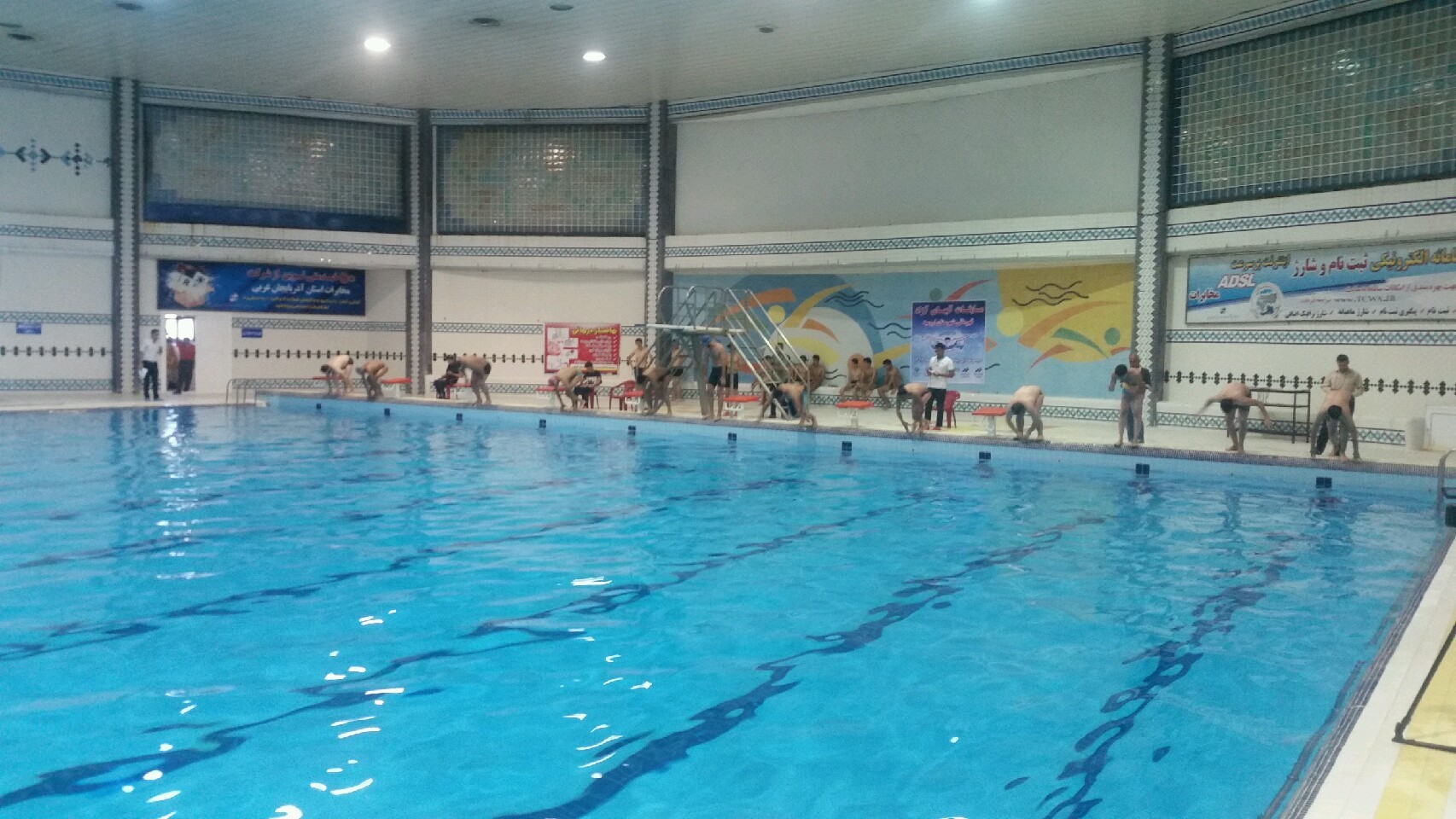 برگزاری مسابقات شنا در ارومیه