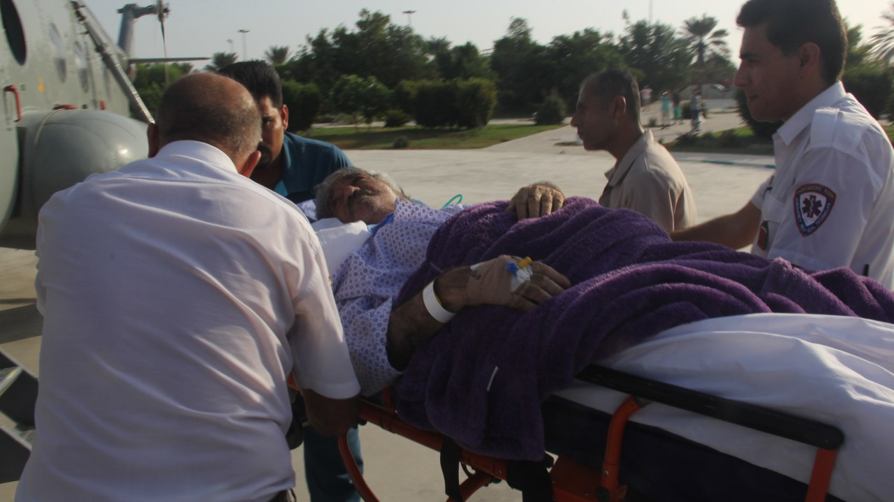 انتقال گردشگر بیمار با اورژانس هوایی به بندرعباس