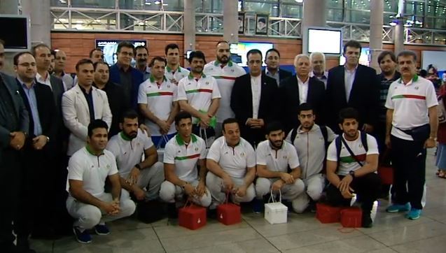 بازگشت قهرمانان ملی پوش کشتی فرنگی ایران